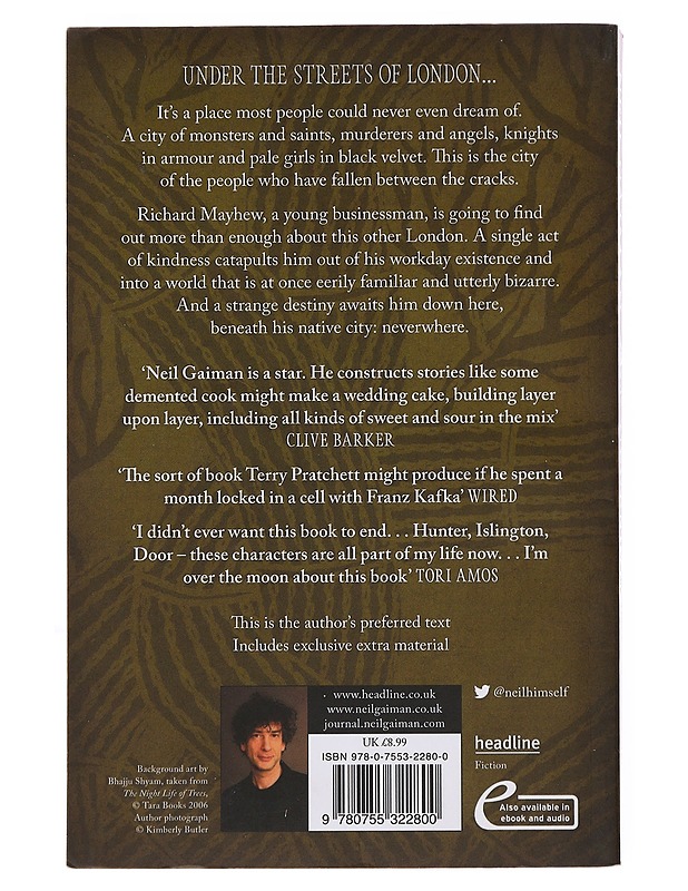 Neverwhere - Gaiman, Neil - Romaanit ja novellit - 10105499434 - 0