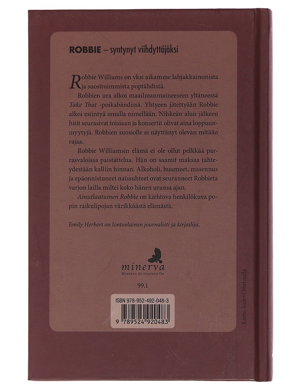 Ainutlaatuinen Robbie - Herbert, Emily - Elämäkerrat ja muistelmat - 10105499449 - 1