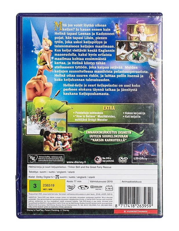 Helinä-Keiju Ja Suuri Keijupelastus - DVD - DVD-elokuvat - 10105499471 - 1