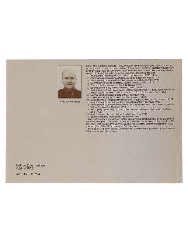 Kämppiä ja pihapiirejä - Alfred Kolehmainen - Tietokirjat ja oppaat - 10105499498 - 1