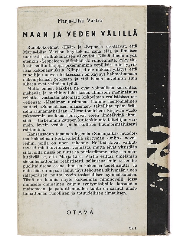 Maan ja veden välillä - Vartio , Marja-Liisa - Romaanit ja novellit - 10105499500 - 1