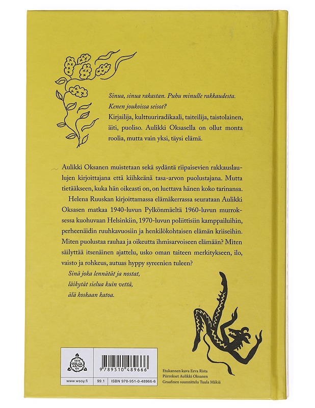 Aulikki Oksanen : hyppy syreenien tuleen - Helena Ruuska - Elämäkerrat ja muistelmat - 10105499503 - 1