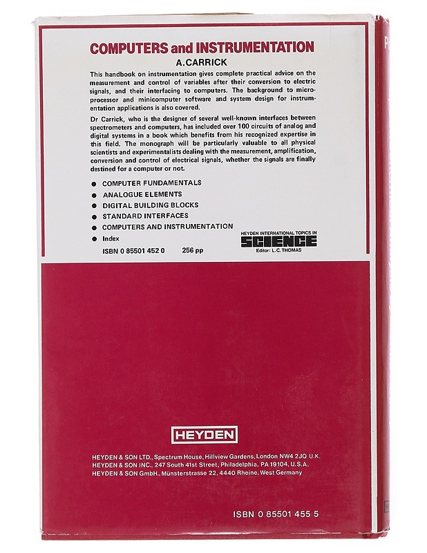 Spectrochemical Analysis by Atomic Absorption - W.J. Price - Tietokirjat ja oppaat - 10105499512 - 1