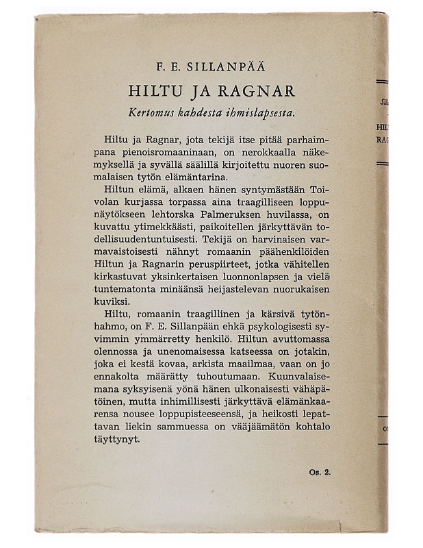Hiltu ja Ragnar - Sillanpää , F.E. - Romaanit ja novellit - 10105499509 - 1