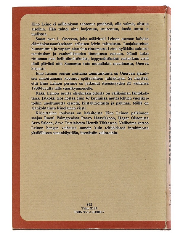 Eino Leinon perinne - Hannula, Risto - Elämäkerrat ja muistelmat - 10105499557 - 1