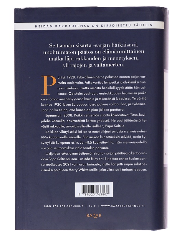 Atlas, Papa Saltin tarina - Riley, Lucinda - Romaanit ja novellit - 10105499570 - 1