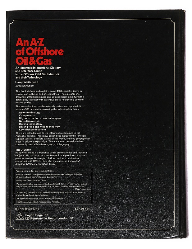 An A-Z of offshore oil & gas - Whitehead, Harry - Tietokirjat ja oppaat - 10105499615 - 1