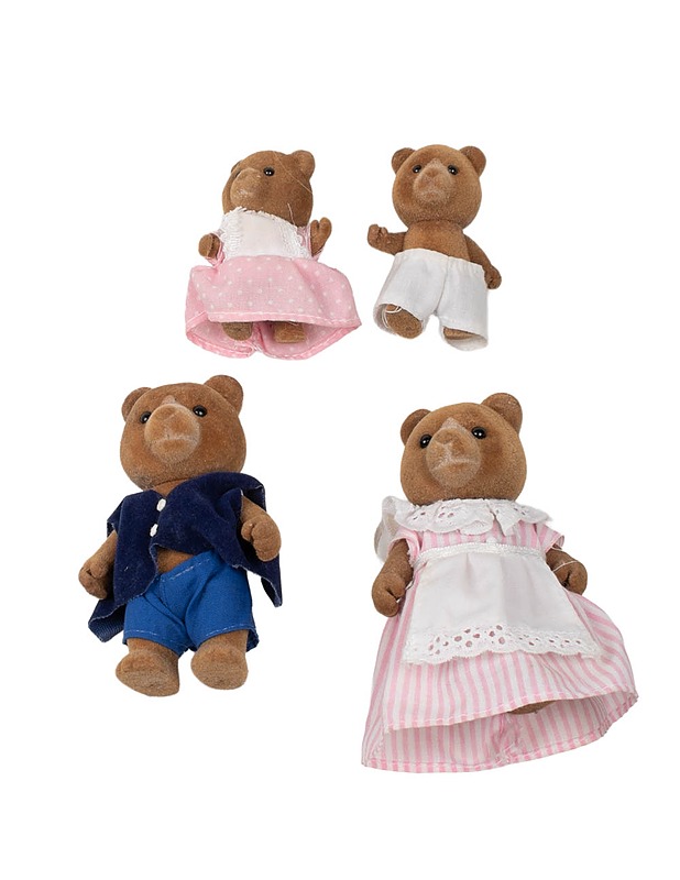 EPOCH Sylvanian Families karhuperhe, 4 hahmoa - Lasten lelut - 10105499711 - 0