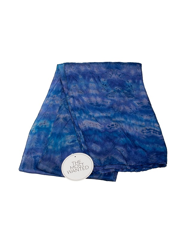  Sinisävyinen silkkihuivi - TMW asusteet - 10105499720 - 0