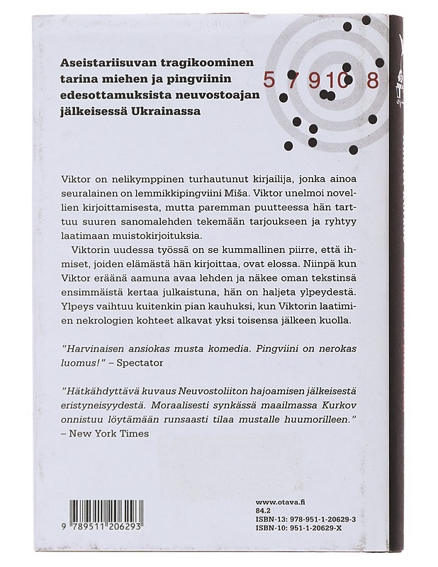 Kuolema ja pingviini - Kurkov, Andrei - Romaanit ja novellit - 10105499780 - 1