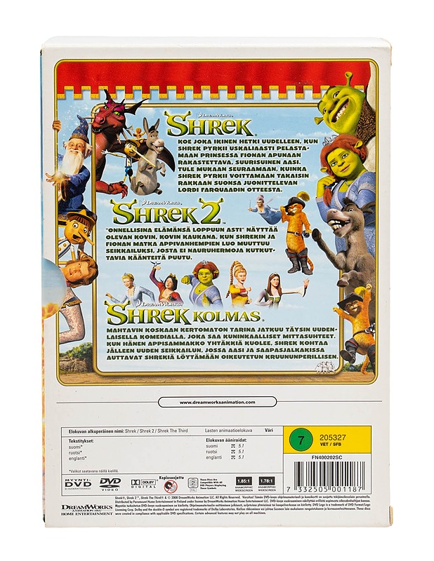 Shrek trilogia - DVD - DVD-elokuvat - 10105499828 - 1