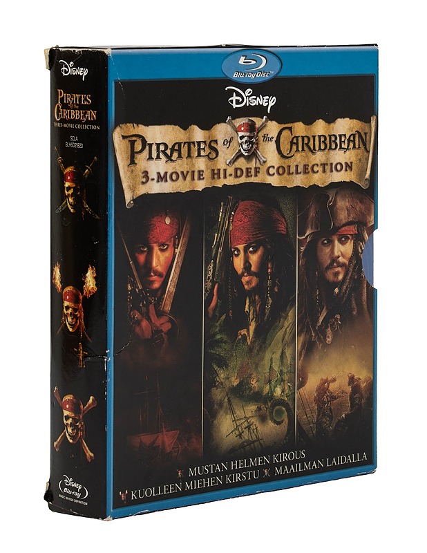 Pirates of the Caribbean 3-movie hi-def Collection - blu-ray - Blu-ray-levyt - 10105499835 - 0