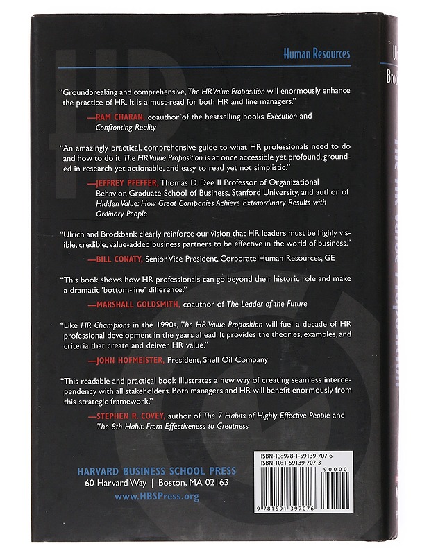 The HR value proposition - Ulrich, Dave - Tietokirjat ja oppaat - 10105499839 - 1