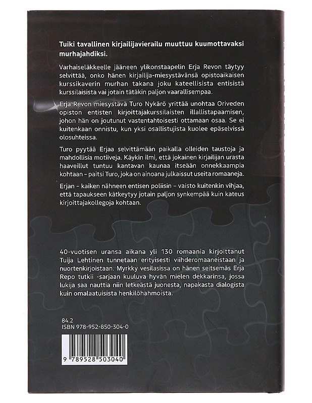 Myrkky vesilasissa - Tuija Lehtinen - Jännitys ja dekkarit - 10105499907 - 1