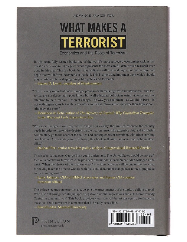 What Makes a Terrorist - Alan B. Krueger - Tietokirjat ja oppaat - 10105499939 - 1
