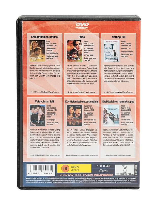 6 Tähti elokuvaa -DVD - DVD-elokuvat - 10105499943 - 1