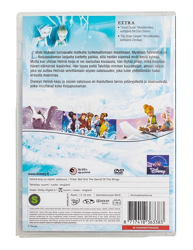 Helinä-Keiju Ja Siipien Salaisuus - DVD - DVD-elokuvat - 10105499966 - 1