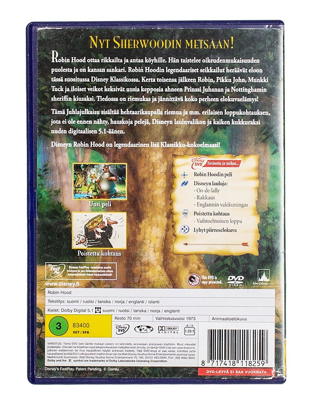 Robin Hood - DVD - DVD-elokuvat - 10105499995 - 1