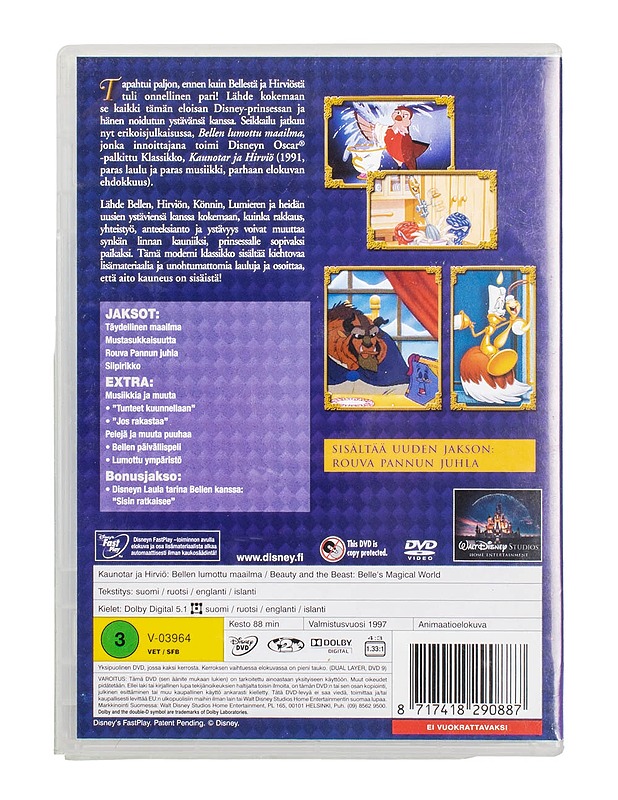 Kaunotar Ja Hirviö: Bellen Lumottu Maailma - DVD - DVD-elokuvat - 10105500026 - 1