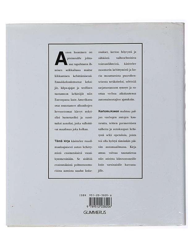 Auto 1880-1920-luvulla - Georgano, G. N. - Tietokirjat ja oppaat - 10105500020 - 1