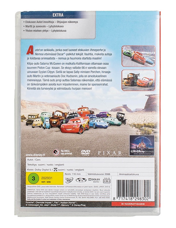 Autot - DVD - DVD-elokuvat - 10105500052 - 1