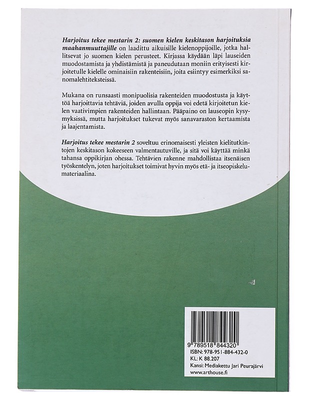 Harjoitus tekee mestarin 2 : Suomen kielen keskitason harjoituksia maahanmuuttajille - Saunela, Marja-Liisa - Tietokirjat ja oppaat - 10105500064 - 1