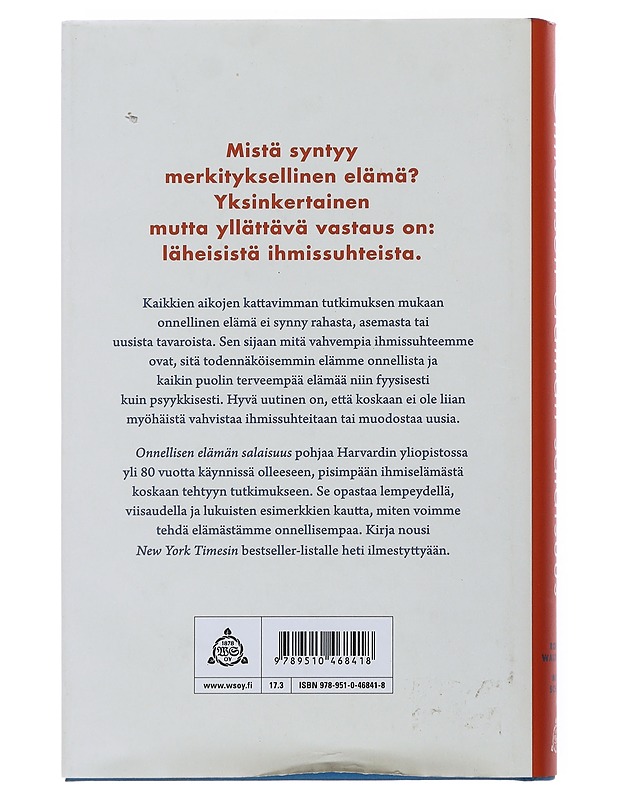 Onnellisen elämän salaisuus - Waldinger, Robert J. - Tietokirjat ja oppaat - 10105500117 - 1