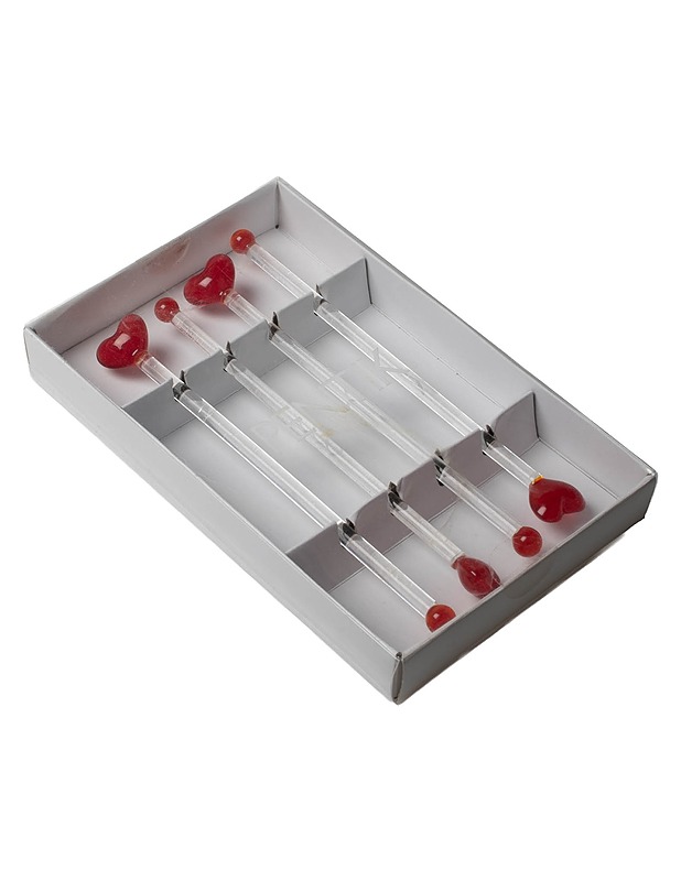 PENTIK Sydän cocktailtikut, 4 kpl - Muut astiat - 10105500135 - 0