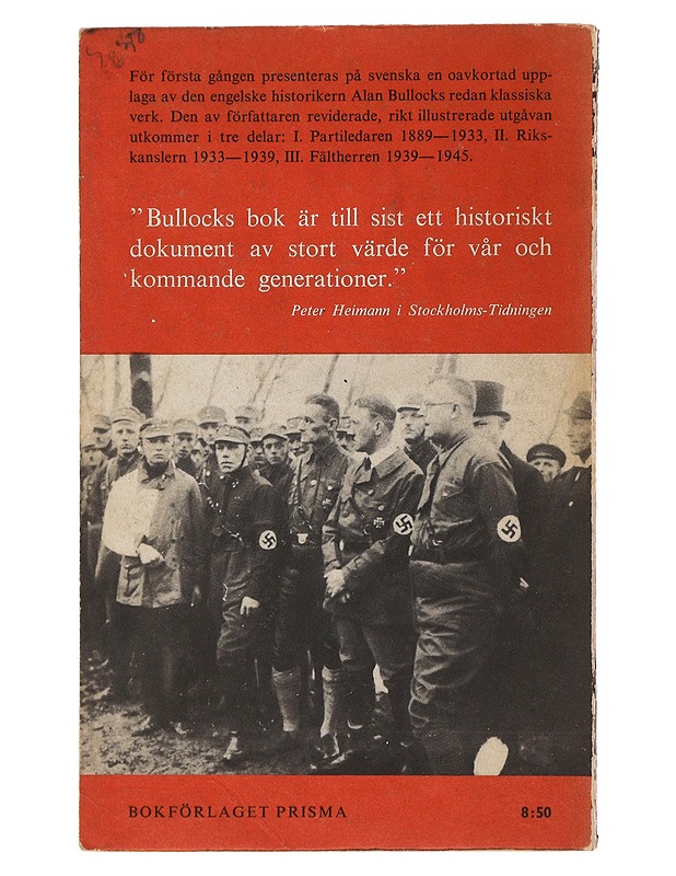 Hitler - Alan Bullock - Historiakirjat - 10105500134 - 1