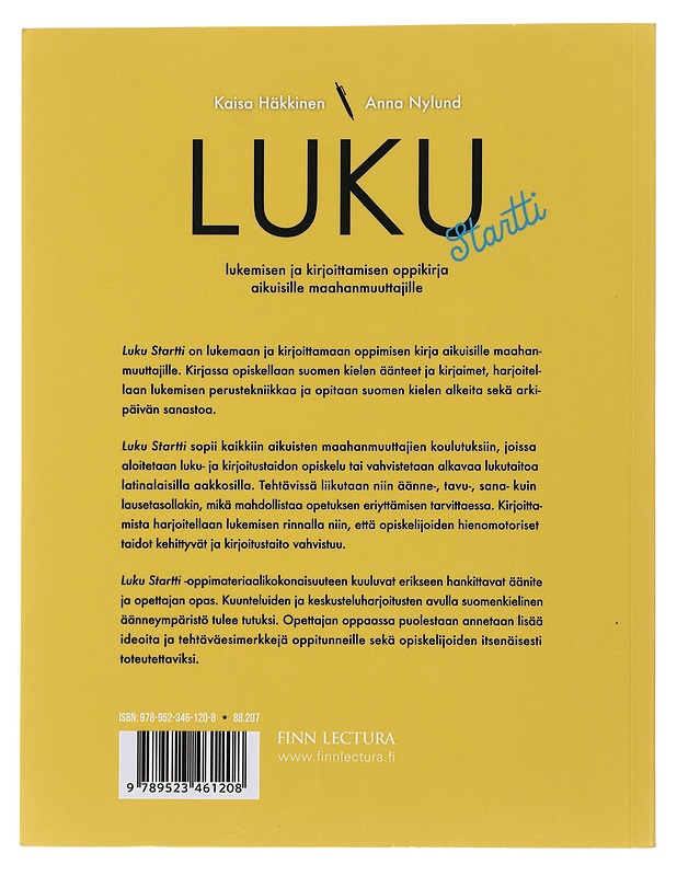 Luku Startti : lukemisen ja kirjoittamisen oppikirja aikuisille maahanmuuttajille - Häkkinen, Kaisa - Tietokirjat ja oppaat - 10105500159 - 1