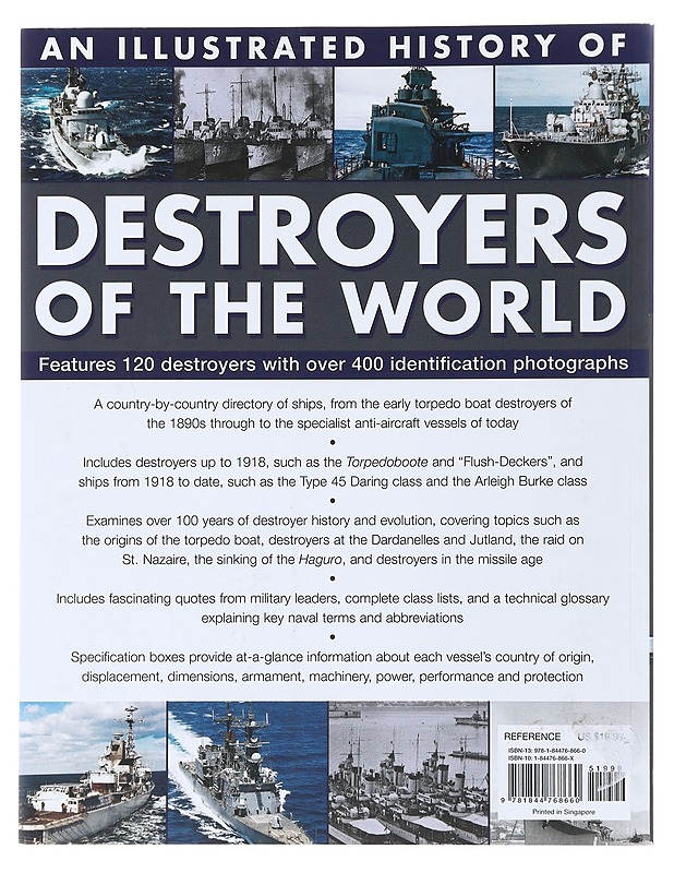 Illustrated History of Destroyers of the World - Bernard Ireland - Historiakirjat - 10105500319 - 1