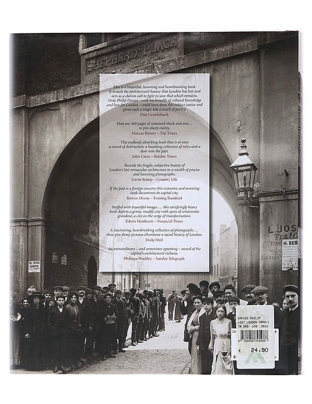 Lost London, 1870-1945 - Davies, Philip - Tietokirjat ja oppaat - 10105500345 - 1