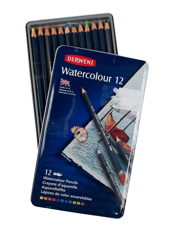 DERWENT Watercolor 12 akvarellipuuvärikynät - Askartelu - 10105500471 - 0