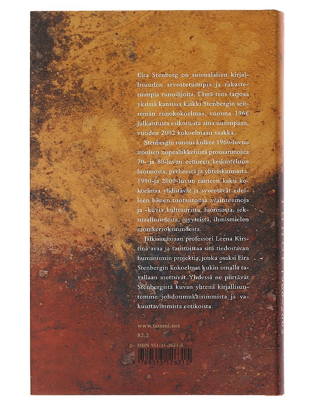 Runot 1966-2002 - Stenberg, Eira - Romaanit ja novellit - 10105500497 - 1
