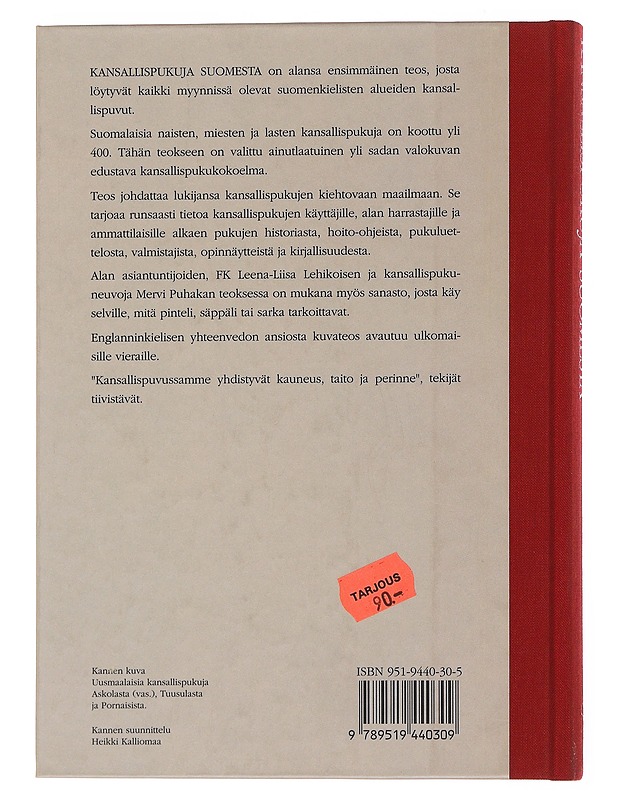 Kansallispukuja Suomesta - Lehikoinen, Leena-liisa - Tietokirjat ja oppaat - 10105500502 - 1