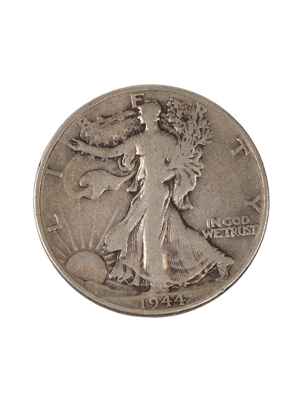  1944 Walking Liberty puolidollarin hopearaha - Koriste-esineet - 10105500522 - 0