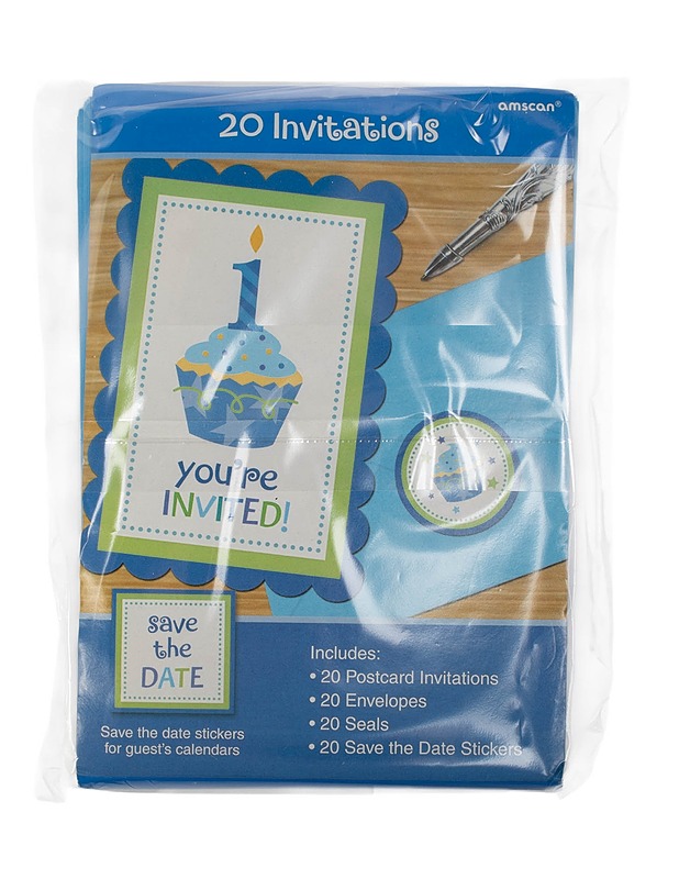 AMSCAN Cupcake kutsu- ja kirjekuorisetti - Askartelu - 10105500551 - 1