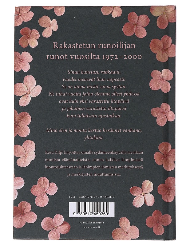 Perhonen ylittää tien : kootut runot 1972-2000 - Eeva Kilpi - Runot ja näytelmät - 10105500580 - 1