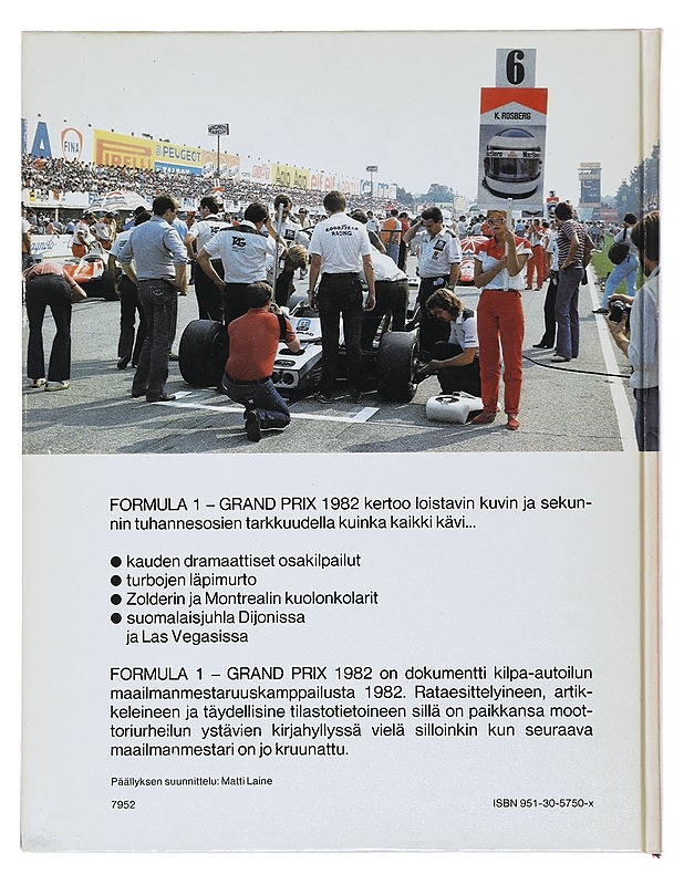 Formula 1 : grand prix 1982 - Erola, Lasse - Tietokirjat - 10105500608 - 1
