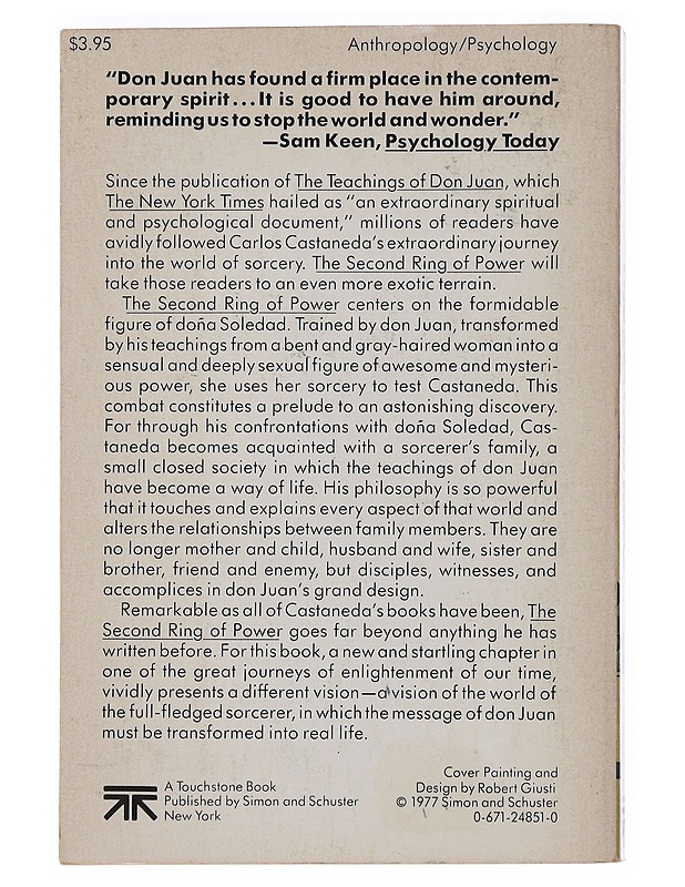 The Second Ring of Power - Carlos Castaneda - Fantasia- ja scifi - 10105500645 - 1
