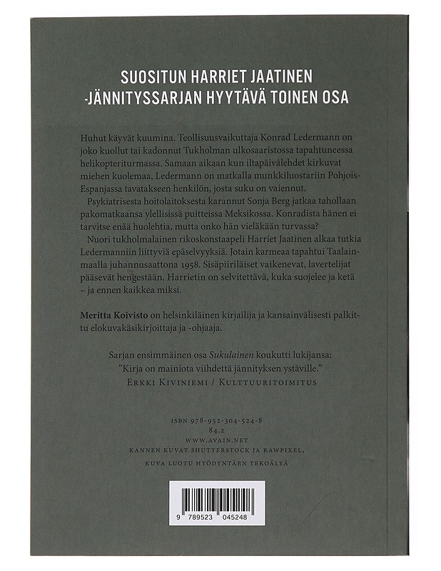 Suojelija - Meritta Koivisto - Jännitys ja dekkarit - 10105500649 - 1