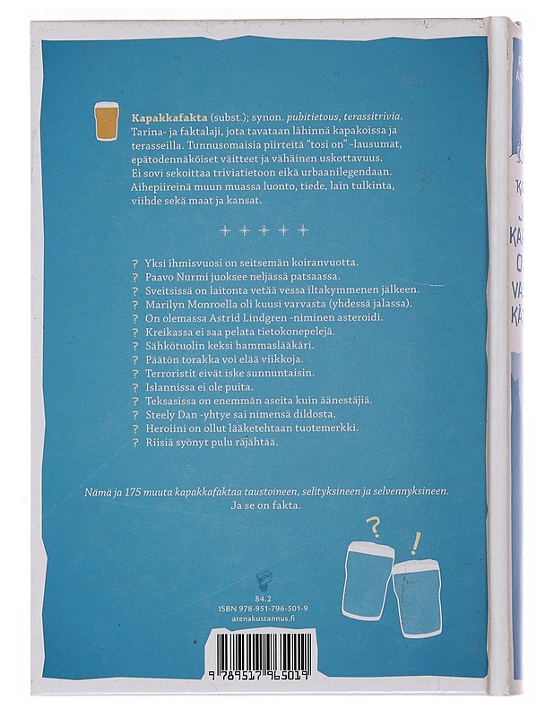 Kaikki jääkarhut ovat vasenkätisiä ja 189 muuta kapakkafaktaa - Anwood, Robert - Romaanit ja novellit - 10105500683 - 1