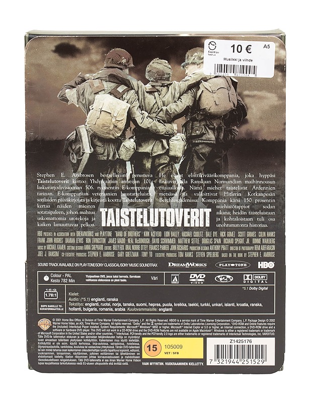 Band of Brothers : Taistelutoverit - DVD - DVD-elokuvat - 10105500736 - 1