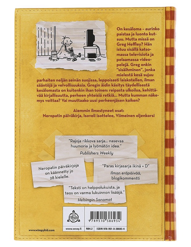 Neropatin päiväkirja. 4, Kovan onnen kesä : Greg Heffleyn julkaisu - Kinney, Jeff - Nuorten kirjat - 10105500784 - 1