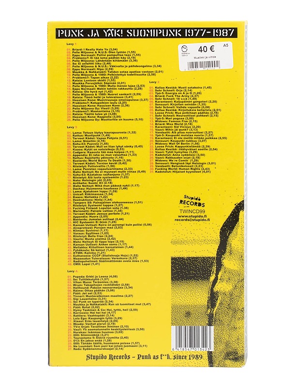 Punk ja yäk! Suomipunk 1977-1987 - CD - CD-levyt - 10105500808 - 1