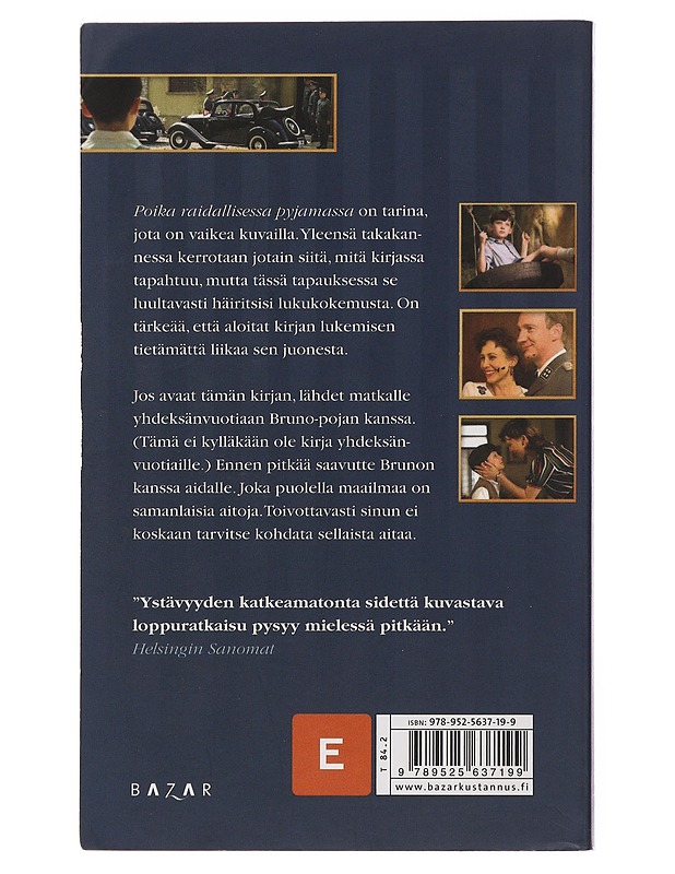 Poika raidallisessa pyjamassa - Boyne, John - Kaunokirjallisuus - 10105500868 - 1