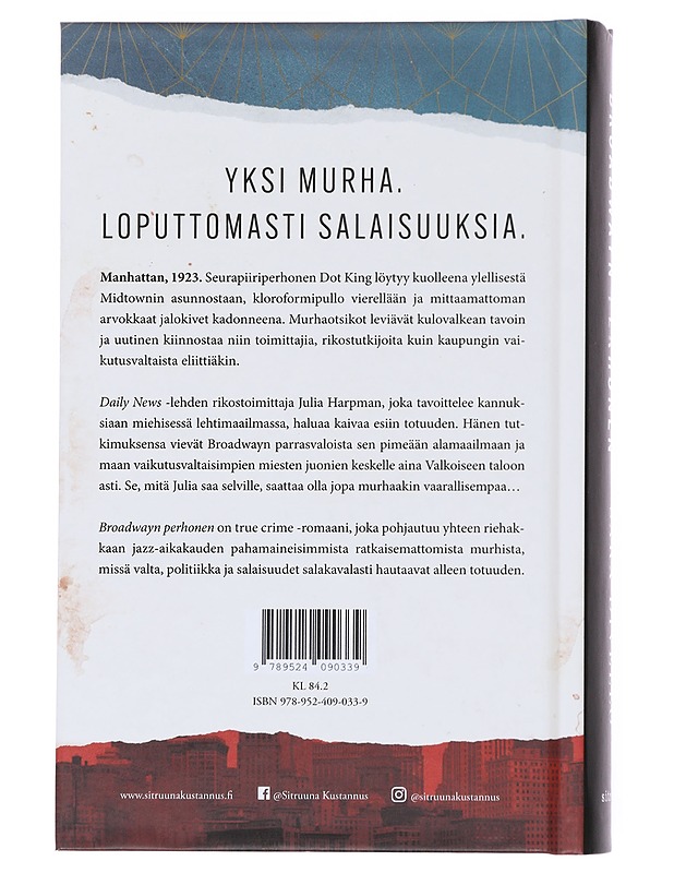 Broadwayn perhonen - DiVello, Sara - Jännitys ja dekkarit - 10105500898 - 1