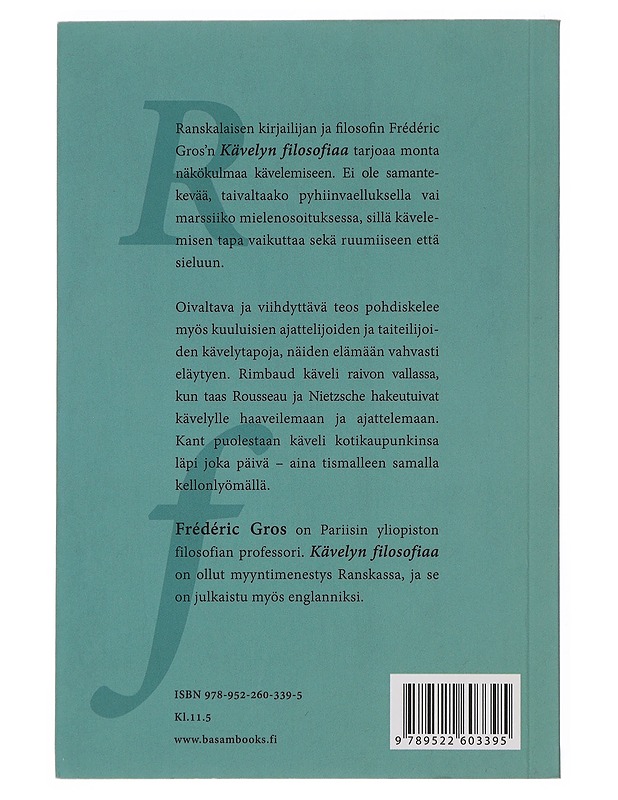 Kävelyn filosofiaa - Gros, Frédéric - Tietokirjat ja oppaat - 10105500943 - 1