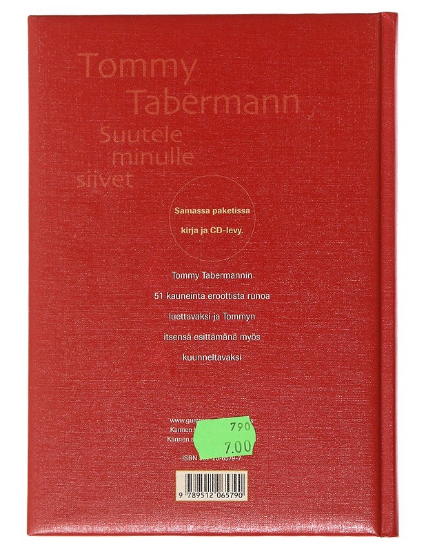 Suutele minulle siivet - Tommy Tabermann - Romaanit ja novellit - 10105500961 - 1