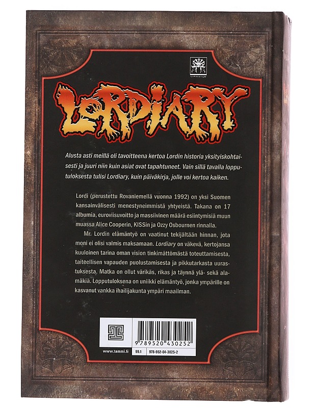 Lordiary - Mr Lordi - Elämäkerrat ja muistelmat - 10105500992 - 1